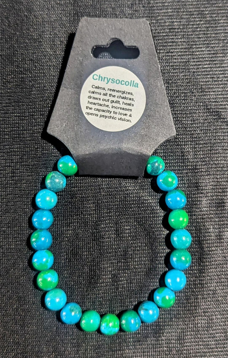 Chrysocolla Crystal Bracelet