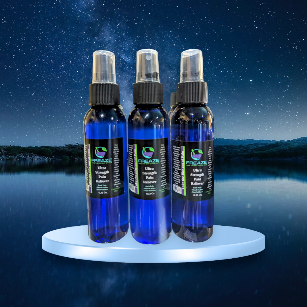 Freaze All Natural Topical Pain Relief Formula ( 1/3 oz. roll on or 4 oz. Spray )