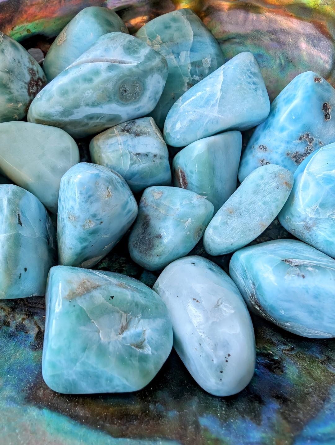 Larimar Tumbled Stones