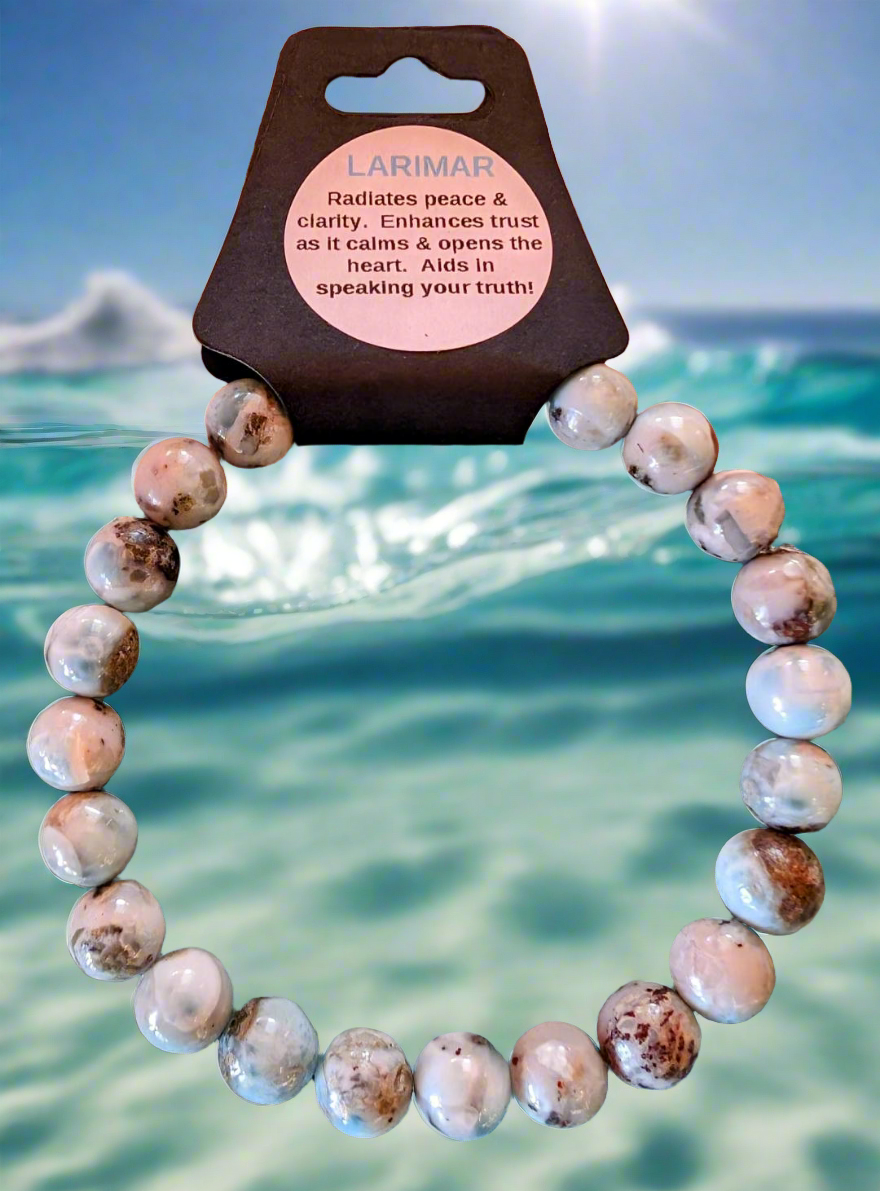 Larimar Bracelet (8 mm. beads)