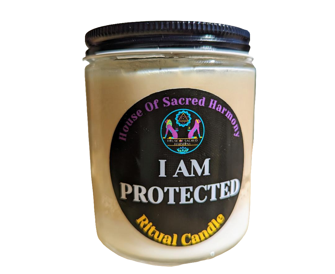 ICandle:  I AM PROTECTED (8 oz.) Soy Wax Ritual Candle