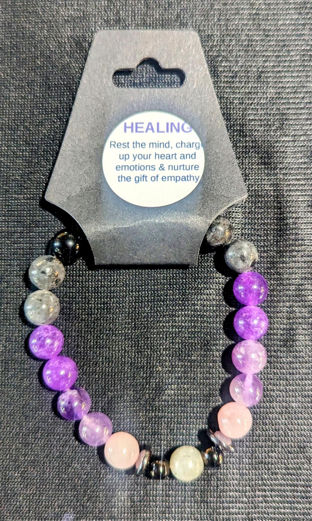 Healing Crystal Bracelet ( 8 mm. beads )