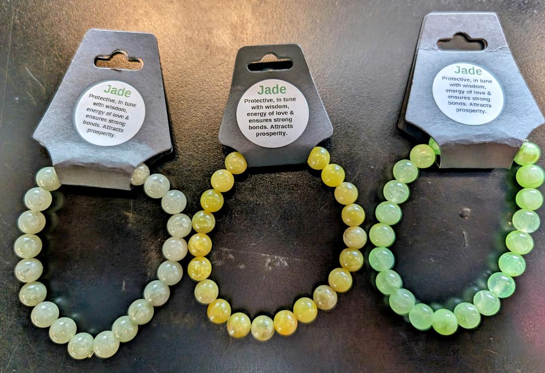 Jade Crystal Bracelet ( 8 mm. beads )