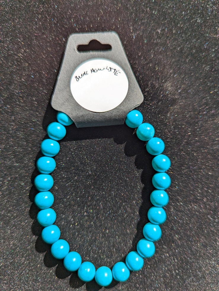 Blue Howlite bracelet