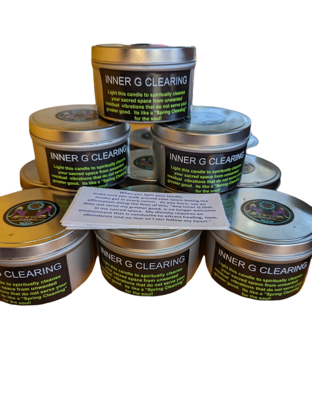 Stack of Inner G Clearing Candles